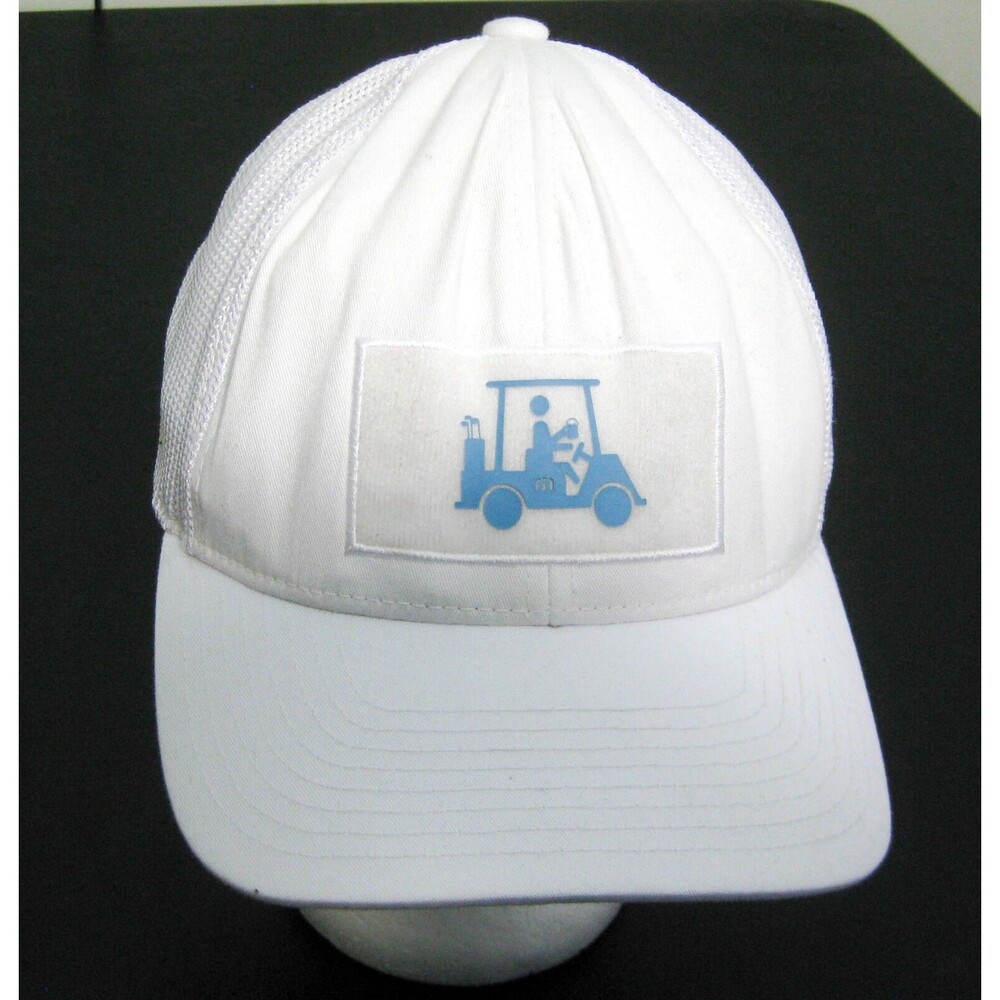 White Golf Hat Men's Baseball Cap Mesh Trucker Adult Snapback 110 Brand Flex-Fit